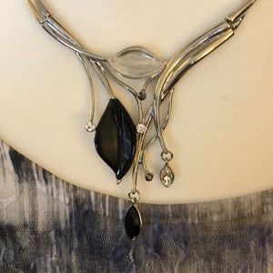 Drop Necklace and matching earrings.